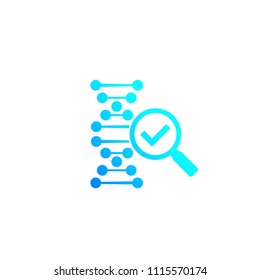 dna research and genetic test icon