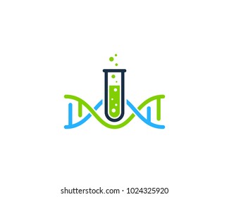 Dna Research Icon Logo Design Element