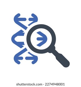 DNA research icon, Vector Graphics