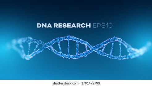 Antecedentes horizontales del vector de investigación del ADN. Hélice del genoma de la medicina futurista