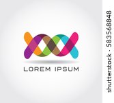 DNA Ribbon Logo Symbol Sign Icon