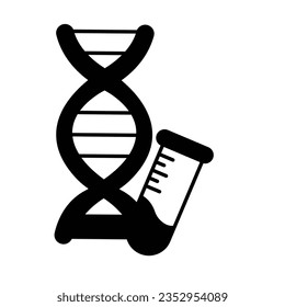 DNA sample vector icon which can easily modify or edit

