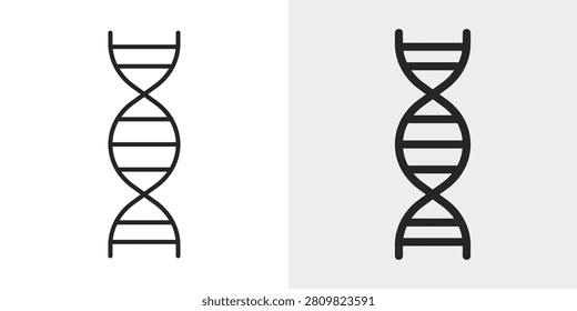 DNA Science Icon represents genetics, biotechnology, and scientific research.