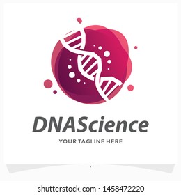 DNA Science Logo Design Template
