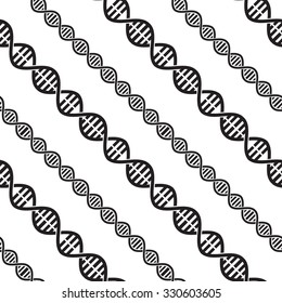 Dna seamless pattern