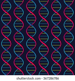 DNA seamless pattern.