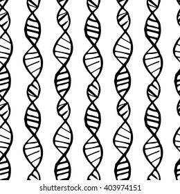 Dna seamless pattern