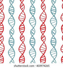 Dna seamless pattern