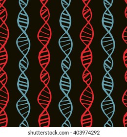 Dna seamless pattern