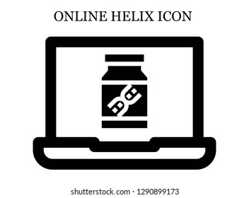 Dna search icon. Editable Dna search icon for web or mobile.