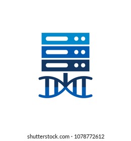 Dna Server logo Icon Design