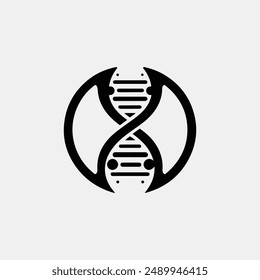 DNA, dna sign, health care, icon sign symbol, lelix biological logo template