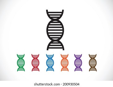 Dna sign synbol icon