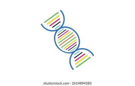 DNA sign vector illustration for use.