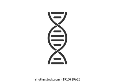 DNA. Simple icon. Flat style element for graphic design. Vector EPS10 illustration