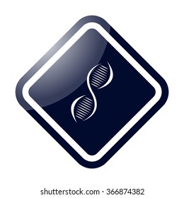 DNA simple icon on colorful background
