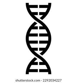 DNA simple vector icon illustration