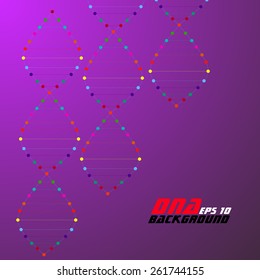 Dna spiral. Abstract background. Vector illustration. Eps10