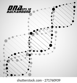 Dna spiral. Abstract background. Vector illustration. Eps10