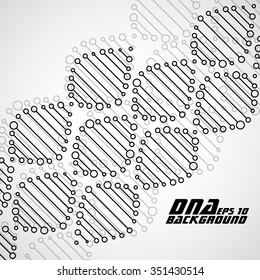 DNA spiral. Abstract background. Vector illustration. Eps10