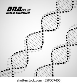 Dna spiral. Abstract background. Vector illustration. Eps10