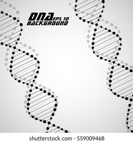 Dna spiral. Abstract background. Vector illustration. Eps10