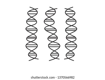 DNA spiral. Adn helix structure, genomic model and human genetics code. Genome alteration, chemistry adn gen research. Vector isolated illustration set