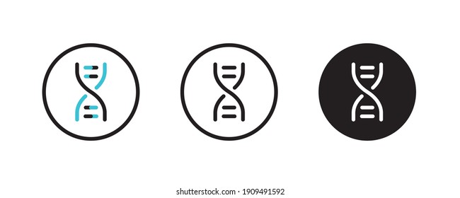 dna spiral icon, deoxyribonucleic acid chain, Genetic medicine, evolution, Medical nucleotides carrying, Human DNA Genetics, GMO, Chromosome, Chemical formula, Microscope, RNA icons vector, sign