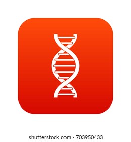 Dna Spiral Icon Digital Red Any Stock Vector (Royalty Free) 703950433 ...