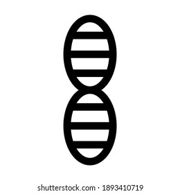 dna spiral icon or logo isolated sign symbol vector illustration - high quality black style vector icons
