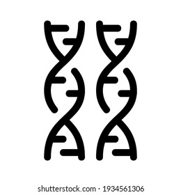 dna spiral icon or logo isolated sign symbol vector illustration - high quality black style vector icons
