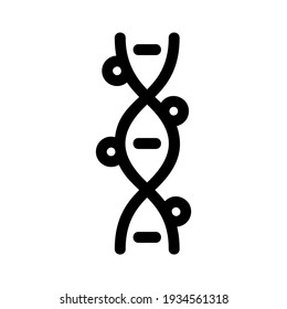 dna spiral icon or logo isolated sign symbol vector illustration - high quality black style vector icons
