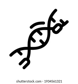 dna spiral icon or logo isolated sign symbol vector illustration - high quality black style vector icons

