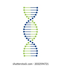 DNA spiral molecule Logo vector illustration design.