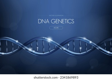 DNA spiral molecule. Medical science, genetic biotechnology, chemical biology, gene cell concept vector illustration or background. innovation technology concept.