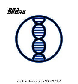 Dna spiral. Vector illustration. Eps10