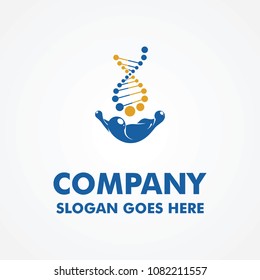 DNA Splash Logo Template