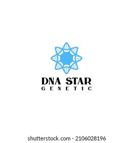 DNA Star Genetic Logo Design