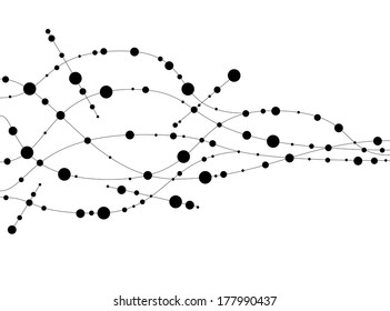 DNA Strand Against White Background 