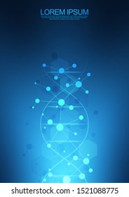 DNA strand background and genetic engineering