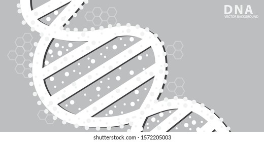 DNA strand background and genetic engineering or laboratory research. Medical technology and science concept