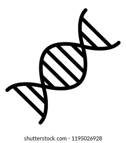 Dna strand design icon, genetics concept