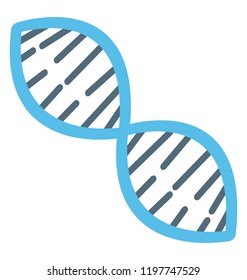 Dna strand design icon, genetics concept