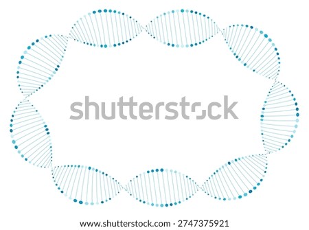DNA strand frame. Frame for DNA Day. Genetic Disorders. DNA molecule. Medical science, genetic biotechnology, chemistry biology, gene cell concept. Science template, banner with a DNA molecules. GENETIC TEST. Genetic Code Molecule Structure. Virtual, technology and medical concept