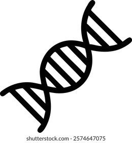 DNA Strand Icon - Double Helix DNA Strand Glowing Vector Illustration.dna, doublehelix, helix, glowing, vector, dnaicon, strand, molecule, science, biotechnology, genetics, biology, genetic, 