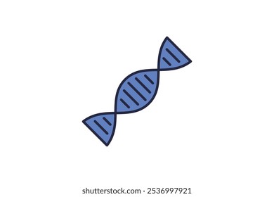 DNA strand icon. Related to biologic. suitable for web site, app, user interfaces. Flat line icon style