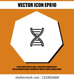 dna strand icon vector