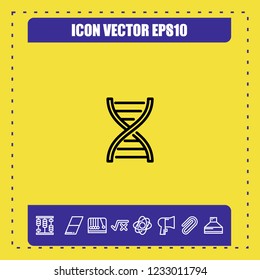 dna strand icon vector