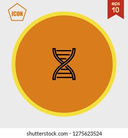 dna strand icon vector