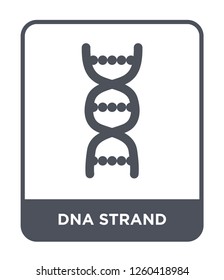 dna strand icon vector on white background, dna strand trendy filled icons from Education collection, dna strand simple element illustration